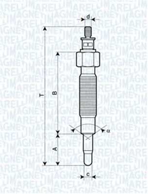 MAGNETI MARELLI 062900037304 -  Свеча накаливания